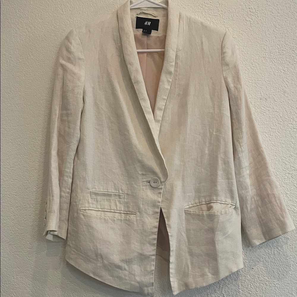 H&M Off-White Women's Blazer